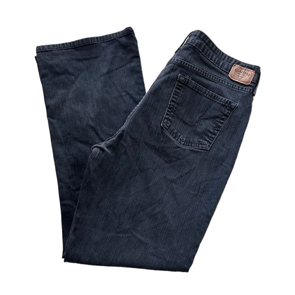 Signature Levi Strauss & Co. Women’s Black Mid-Rise Bootcut Jeans Size Medium